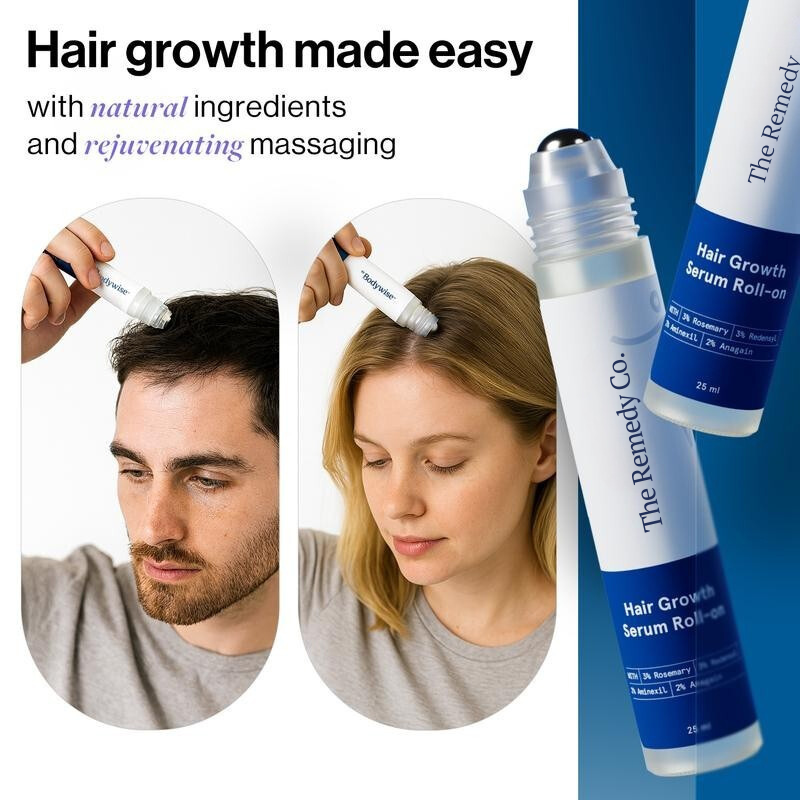 The Remedy Co.™ Hair Growth Serum Roll On